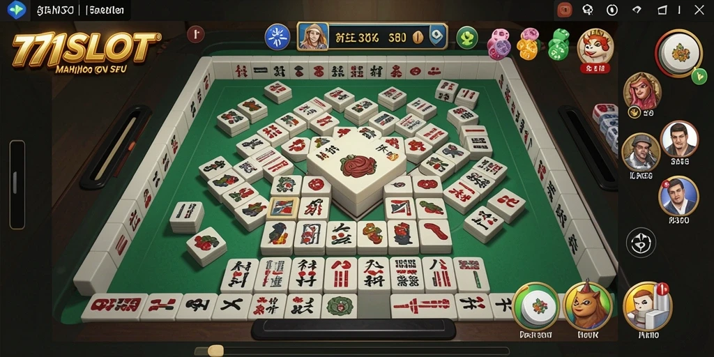Screenshot gameplay 171SLOT yang menunjukkan keseruan permainan Mahjong.