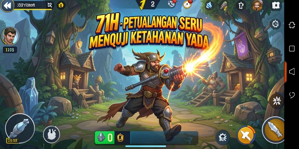 Screenshot utama 71H menampilkan aksi gameplay petualangan yang mendebarkan.