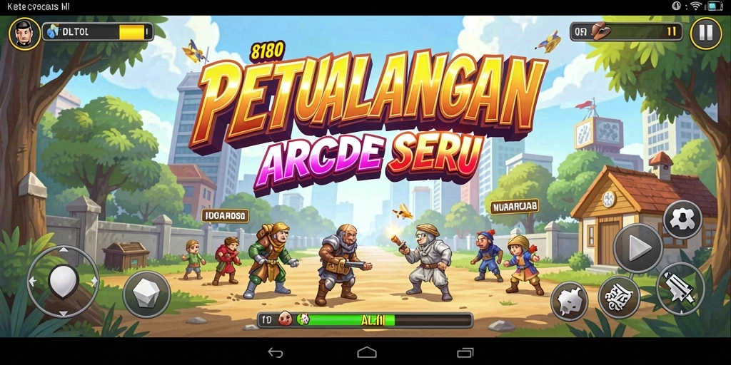 Tampilan gameplay seru dari 8180 dengan berbagai tantangan.
