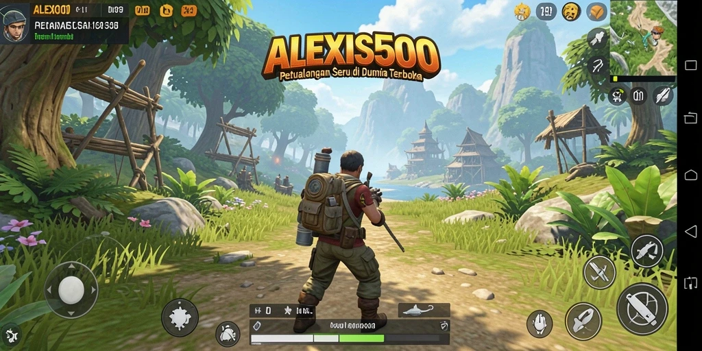Tampilan gameplay Open World yang luas dan interaktif.