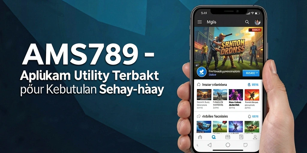Tampilan antarmuka aplikasi AMS789 yang jelas dan ramah pengguna.