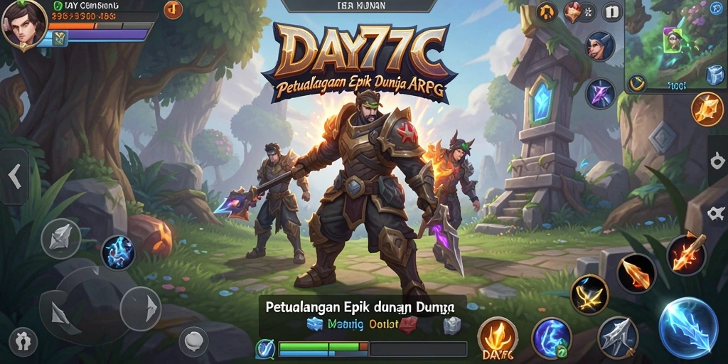 Screenshot gameplay DAY777 yang menampilkan aksi mendebarkan dalam pertarungan ARPG.