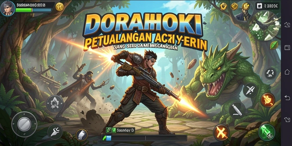 Tampak seru dalam pertempuran aksi DORAHOKI.