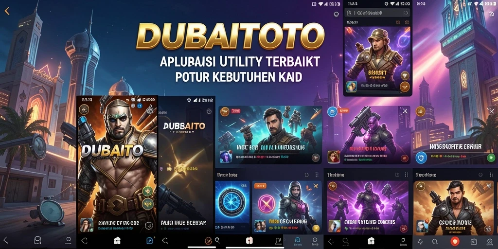 Screenshot utama DUBAITOTO menampilkan antarmuka aplikasi Utility yang intuitif.