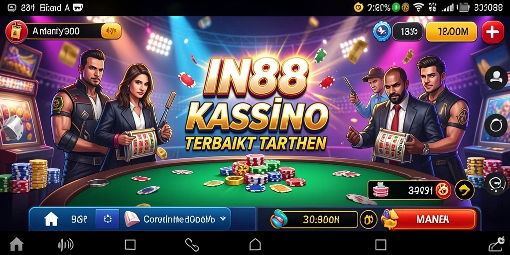 Tampilan menarik dari gameplay aplikasi Kasino IN88.