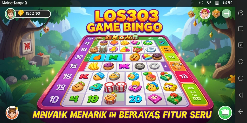 Screenshot utama LOS303 menampilkan gameplay Bingo yang seru.