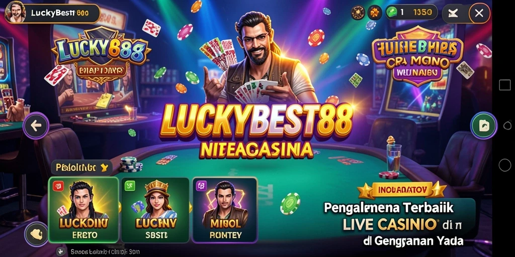 Tampilan gameplay Live Casino yang menarik dan interaktif di LUCKYBEST88.
