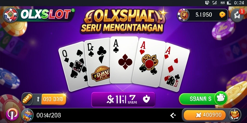 Tangkapan layar permainan OLXSLOT yang menampilkan suasana permainan domino.