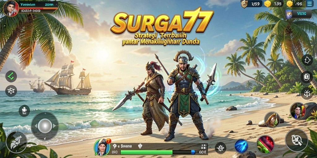 Tampilan screenshot gameplay SURGA77 yang penuh aksi strategi.