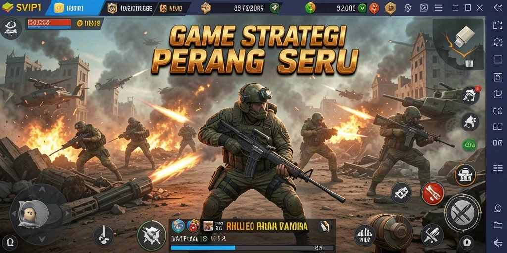 Tampilan menarik dari gameplay seru SVIP1 dengan strategi SLG.